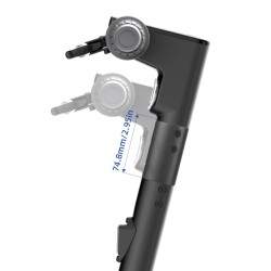 Extender to increase the height of the handlebar on the Ninebot Max G30, G2, G65 or similar. Segway - Ninebot - 1 Extender to in