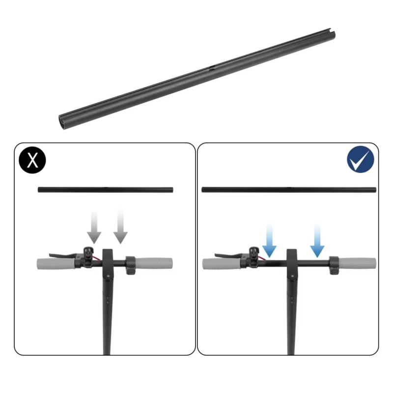 Guiador estendido de 52 cm para scooters elétricas Xiaomi, Ninebot ou similares.  - 2 Guiador estendido de 52 cm para scooters e
