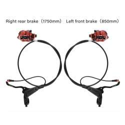 Kit completo freno idraulico Monorim EB01 a 4 pistoncini - leve, pinze, cavo e disco freno Monorim - 5 Kit completo freno idraul