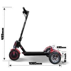 Monorim T0S Ultra x3Wheel motor 350w baterija 7800mah brzina 30km/s Monorim - 3 Monorim T0S Ultra x3Wheel motor 350w baterija 78