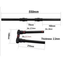 90 graders fällbart aluminiumstyre  - 17 90 graders fällbart aluminiumstyre
Lätt att fälla ihop styret till 90 graders vinkel
In