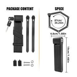 Cadenas avec mécanisme de pliage antivol en matériau de haute qualité KROXNE - 2  