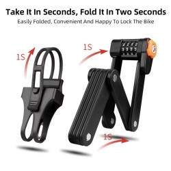 Kiváló minőségű anyagból készült lakat lopásgátló összecsukható mechanizmussal KROXNE - 7  