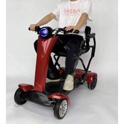 Trotineta electrica pliabila cu patru roti cu scaun pentru varstnici Segway - Ninebot - 1  