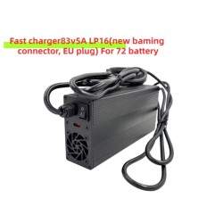 Carregador rápido 83V 5A LP-16 Conector de 3 pinos para bateria de 72V DUALTRON STORM Thunder3 Thunder2 Minimotors - 1  