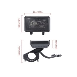 Pantalla o panel de control para patinete Zwheel, ZRino SE, ZRino Duo Max, iScooter iX3, iScooter, iX4  o similar  - 9 Pantalla 