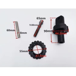 Foldesystem for Kugoo G1 Zero 10x sammenleggbar brakett montering hengsel reparasjonssett bolt Zero - 3  