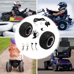 Kit metatropís DIY (2 kinitíres, elenktís kai nkázi) - Air Tires - Go Kart, Anapirikí karékla KROXNE - 6  