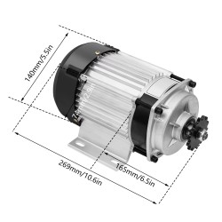Ilektrikó kit tríkyklou (ilektrikós kinitíras chorís psíktres, elenktís, nkázi) 48v 500w 750w KROXNE - 21  