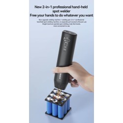 Soldador por ponto portátil H1 com 11 e H2 com 90 modos ajustáveis ​​para baterias de lítio KROXNE - 11  